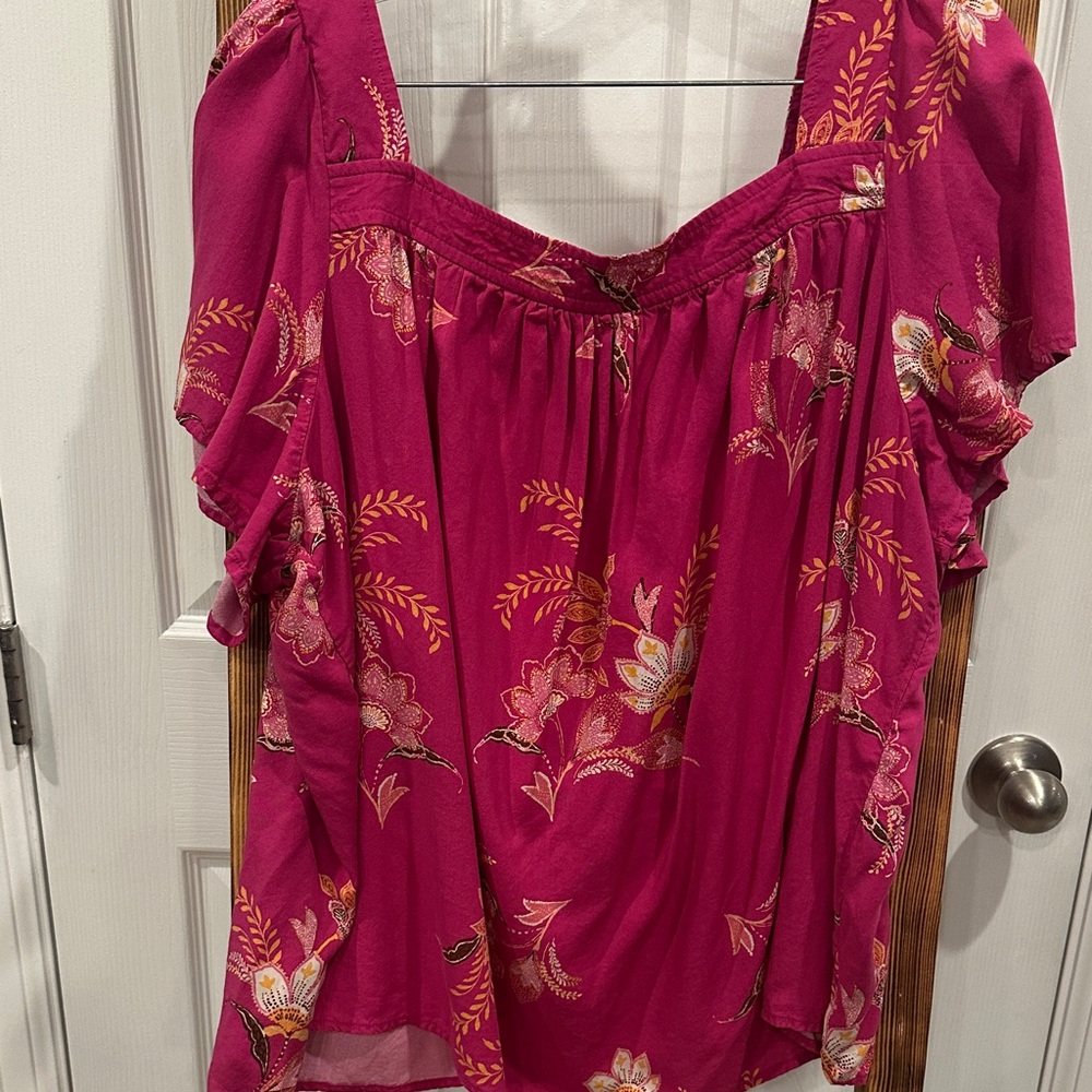 Torrid Floral Pink Women's Top